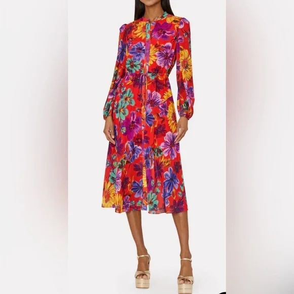 MILLY Lorain Wildflower Dress - Picture 1 of 5
